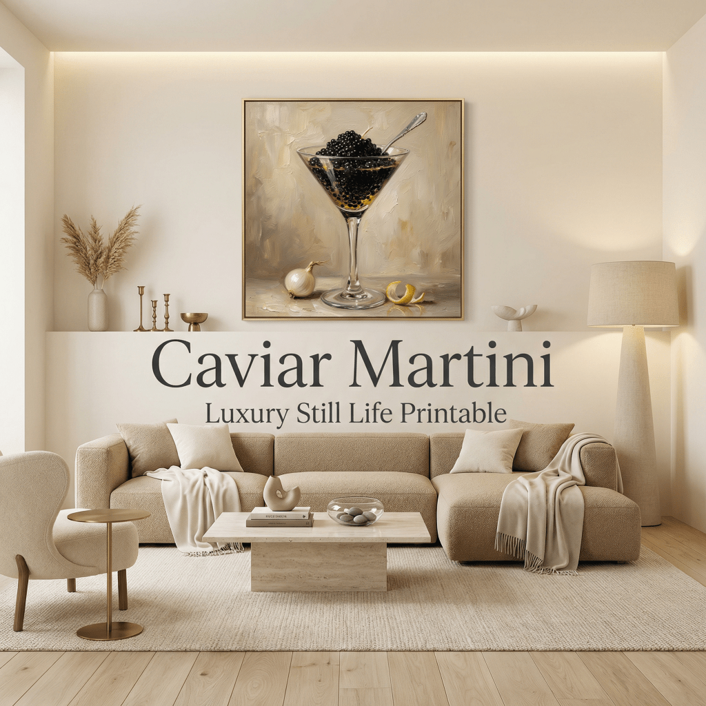Caviar Martini – Luxury Still Life&nbsp;Printable