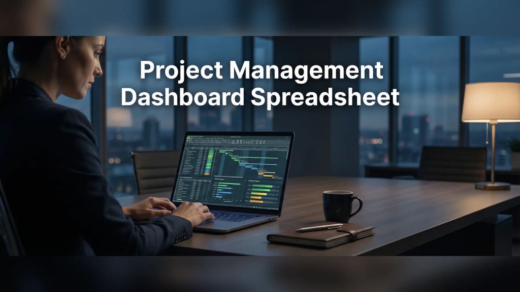 Project Management Dashboard&nbsp;Template